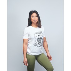 Training T-shirt white FRENCH WOD for women | VERY BAD WOD x WILL LENNART TATOO