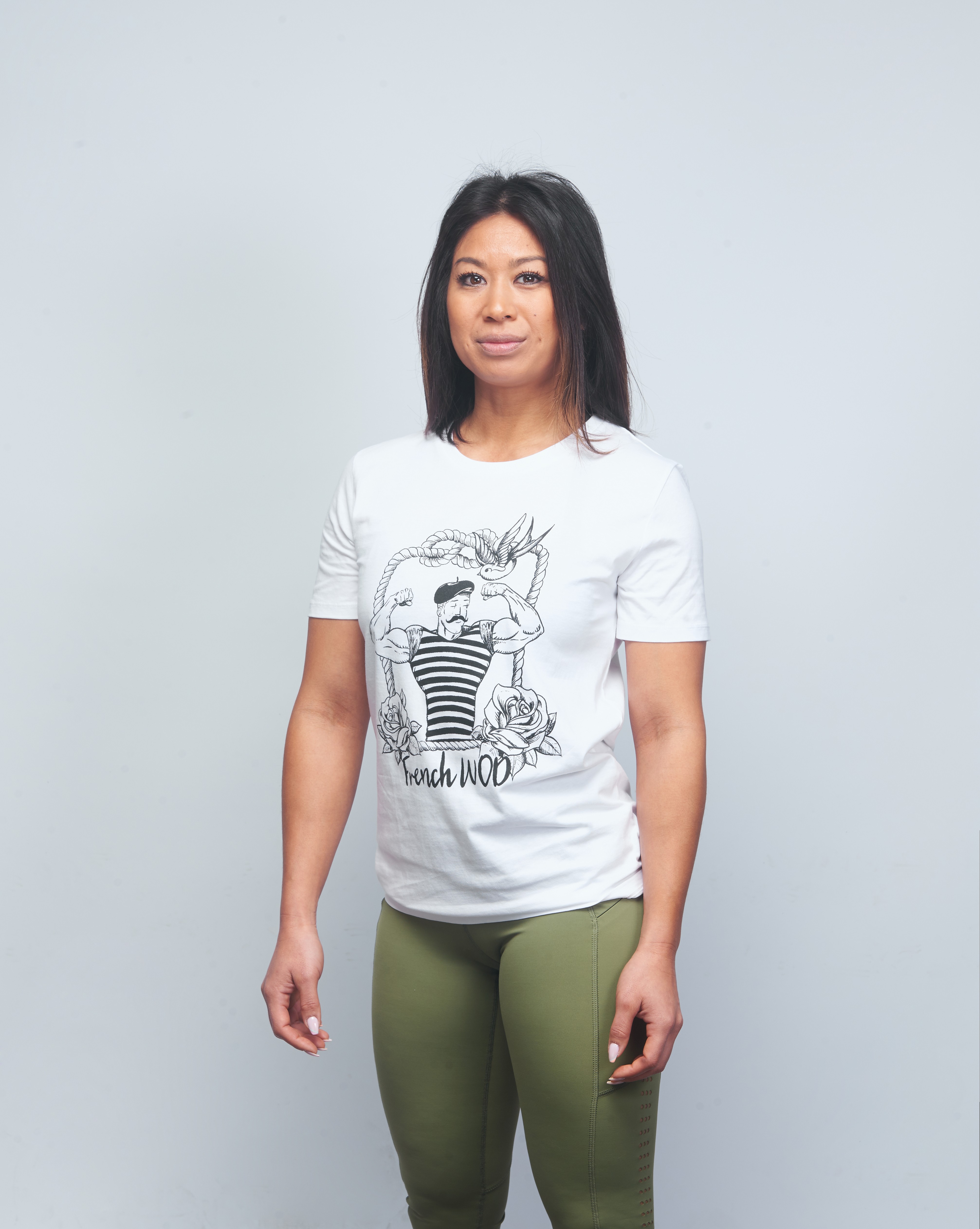 T-shirt Femme blanc FRENCH WOD | VERY BAD WOD x WILL LENNART TATOO — Blanc · Taille XL