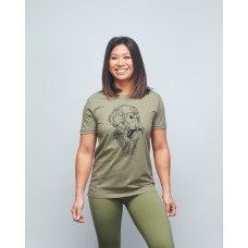 T-shirt Femme vert chiné GORILLA OPS | VERY BAD WOD x WILL LENNART TATOO