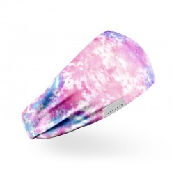 Workout elastic headband pink TIE and DYE| HEXXEE