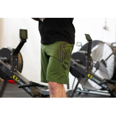 Training short green COMBAT 2.0 TRAINING SHORTS WINGS for men| THORN FIT