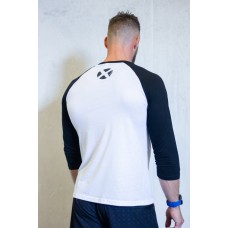 T-shirt entraînement 3/4 Unisexe noir et blanc BRUSH Original | VERY BAD WOD