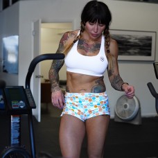 SAVAGE BARBELL Short entrainement multicolore HONEYCOMB