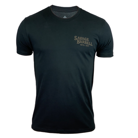 T-shirt black COBRA for men | SAVAGE BARBELL