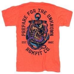 T-Shirt Homme orange PREPARE FOR THE UNKNOWN | ROKFIT
