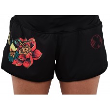 Training hybrid short black SWEET TASTE OF GAINS for women | PROJECT X