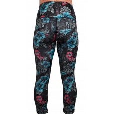 PROJECT X Legging 3/4 taille mi haute femme S-BISCUS multicolor