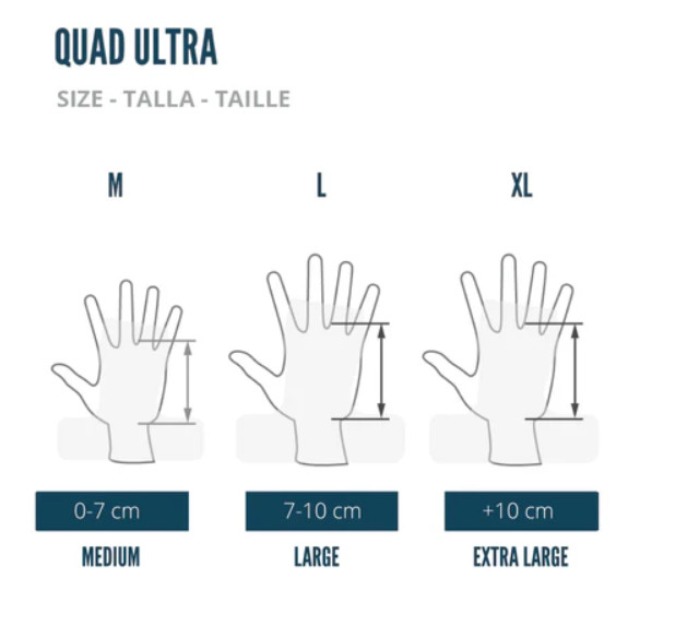 QUAD ULTRA VELITES GRIPS SIZE CHART