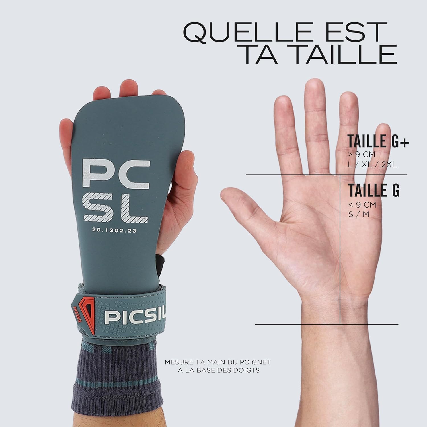 Size chart PICSIL phoenix aqua grips