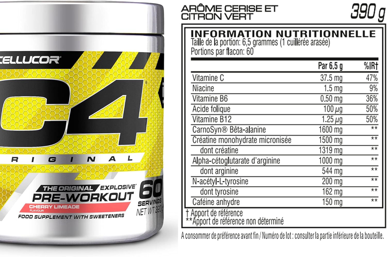 Composition C4 Original cherry limeade