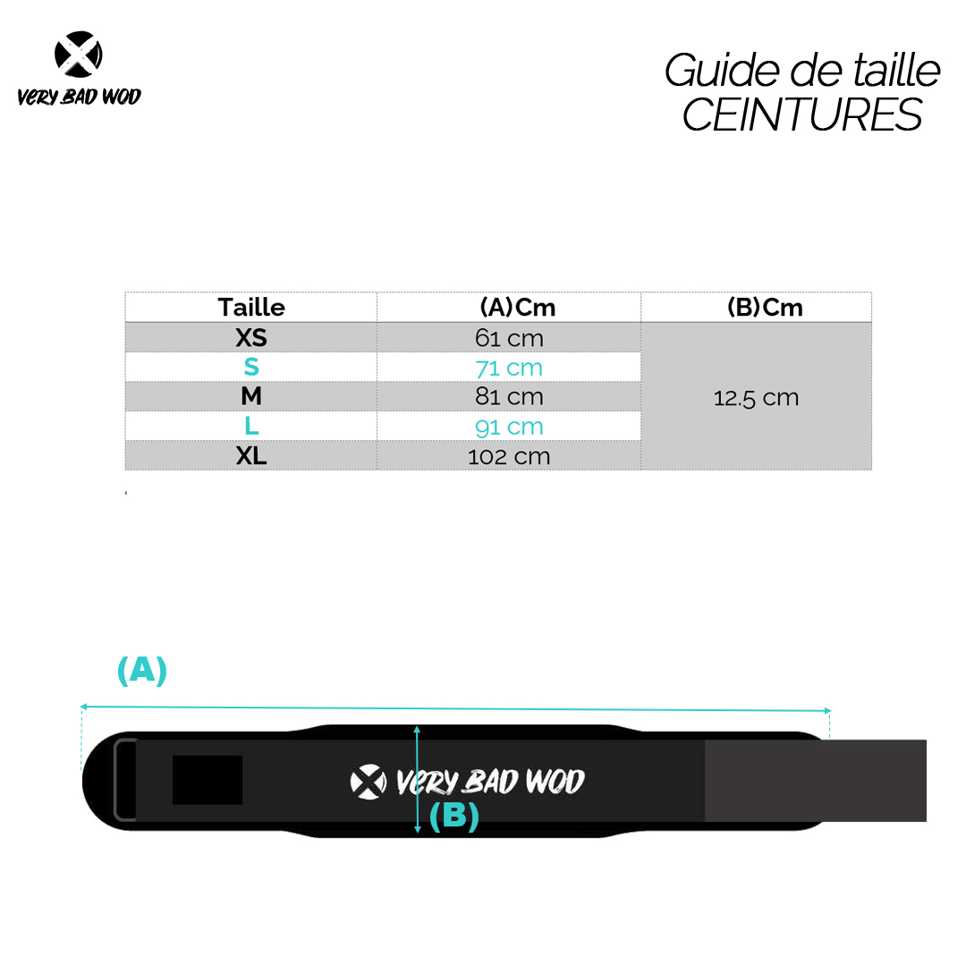 Very Bad wod black belt size chart