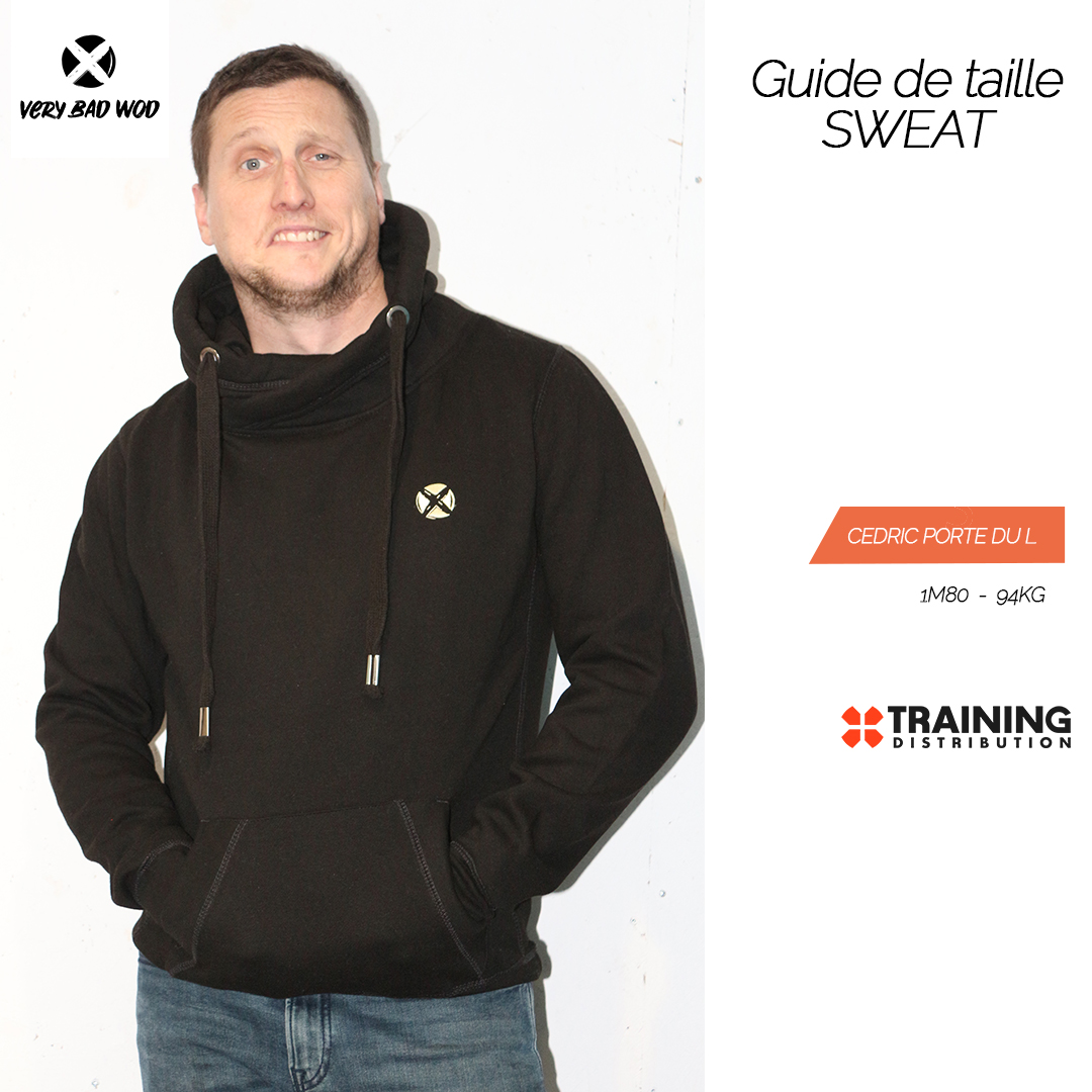 Guide des Tailles Very Bad Wod - Training Distribution  sweat