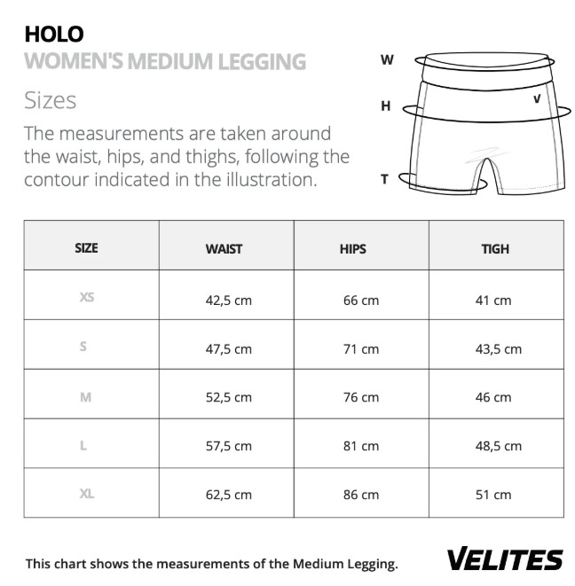 Guide des tailles HOLO short mi long VELITES