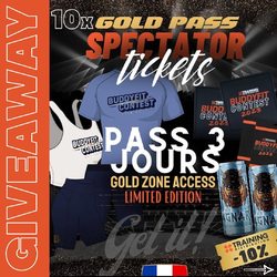 🚨 Alerte JEU CONCOURS 🚨.

A quelques jours de la plus grosse compétition de France 🇫🇷 les @buddyfitcontest , @training.distribution vous propose de gagner 10 gold pass (à retirer sur place) composés de: 

- Pass 3 jours 
- 10% sur le stand Training
- votre tenue @dromfit 
- vos boissons @ragnarok.store.fr 
- votre patch et vos bandes de poignets buddyfit 
- Gold zone access 

Venez assister au plus gros show à  @arkeaarena à bordeaux 

Pour participer c’est assez simple : 
1️⃣ Être abonné au compte @trainingdistribution.

2️⃣ Liker cette publication.

3️⃣ Mentionner au moins 2 amis en commentaire. Plus vous mettez de commentaires plus vous avez de chance de gagner 😜.

✅ Partager en story pour doubler tes chances de gagner...
.
Tirage au sort lundi 15/05🤞🏼 
.
.
🍀Bonne chance à toutes et à tous

 #buddyfit #bordeau #crossfit #crossfitfrance  #jeuconcours #jeuconcoursinstagram #concours #athletes #foreveryathletes # #halterophilie