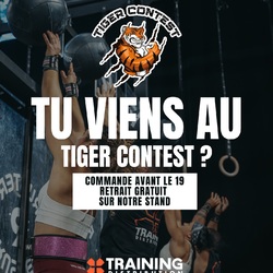 🐅 TIGER CONTEST
Tu viens à la compétition ?
Commande ton équipement avant le 19 et récupère-le directement sur notre stand.
🔥 Pas de frais de port
🔥 Ta commande t’attend sur place
🔥 Pas d’attente au stand
🔥 Accès à tout le catalogue Training Distribution
📦 Comment ça marche ?
1️⃣ Tu commandes sur le site
2️⃣ Tu choisis retrait Tiger Contest
3️⃣ Tu récupères ton matériel le jour J
⏳ Derniers jours pour commander : jusqu’au 19
👇
Commande maintenant sur training-distribution.com
On se retrouve au Tiger Contest 💪
#crossfit #crossfitcompetition #crossfitfrance #crossfitgear #tigercontest
